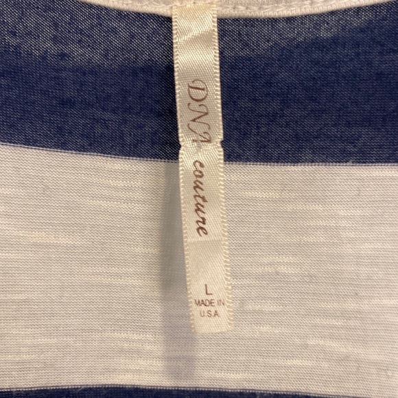 DNA Couture striped Racerback Tank L - Picture 2 of 3
